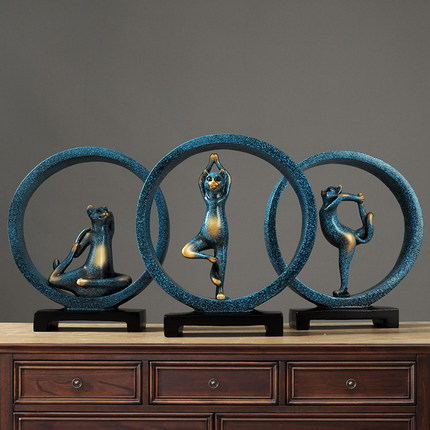 现代简约抖音家居饰品玄关书房办公室装饰品美