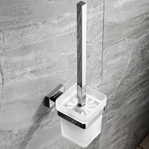 German high end 304 stainless steel mirror light toilet brush suit toilet cleaning brush bathroom bathroom hardware pendant