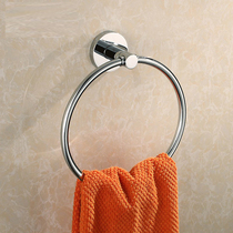 German high-end bathroom towel ring 304 stainless steel round towel rack bathroom ring hanger hardware pendant