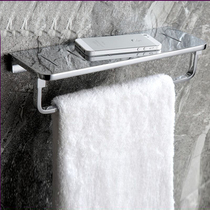German all-copper high-end towel ring bathroom towel rack with flat storage rack platform flat cosmetics shelf