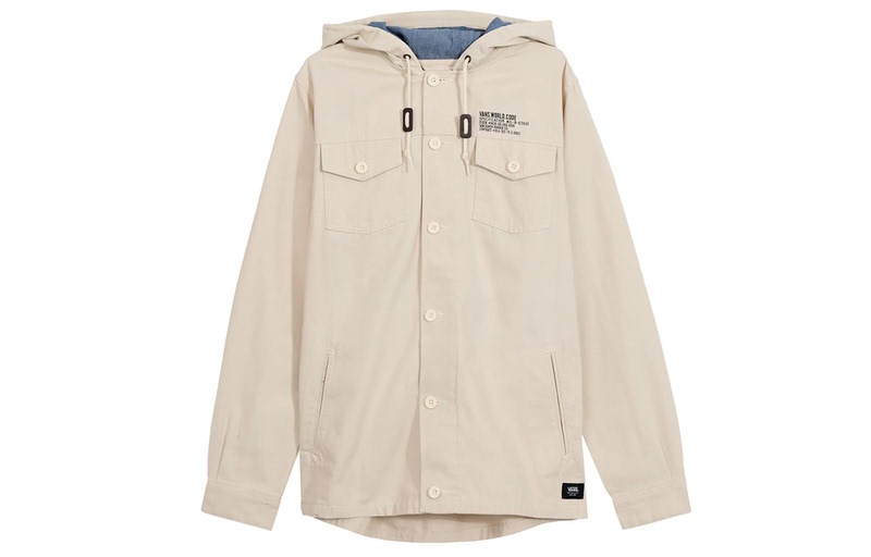 Vans Men's and Women's Spring, Autumn and Winter Casual Jackets Beige Vn0A36Jl2N1