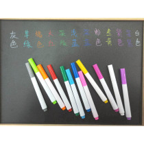 one thousand sinks DUST-FREE WATER SOLUBLE CHALK LIQUID LIGHT PLATE PEN FLUORESCENT PLATE WHITE CHILDREN CHALKBOARD 12 COLOR ERASABLE CHALK