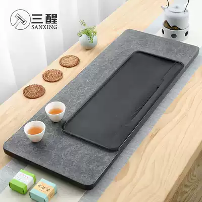 Whole piece of natural Wujin Stone tea tray simple home creative size stone tea table living room tea set sea tray
