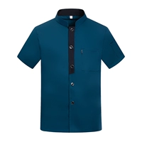 Темно -зеленый короткий рукав