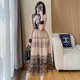 Floral tea break French lace dress women's summer 2023 summer new celebrity temperament slim and high-end skirt