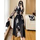 French Dress Women's Spring 2023 New Women's Clothes Slim Waist Slimming Lady Temperament Advanced Sense Floral Skirt