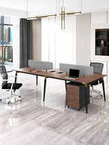 Hongye staff desk Simple modern table and chair combination Computer 4 four-person screen work 6-station furniture