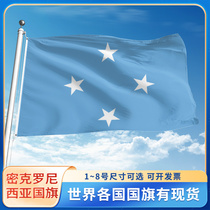 Micronesia flag flags of various countries in the world custom-made outdoor flags wave flags string flags desk flags company corporate flags sports games custom-made decorative hanging flags floor flags No. 123 No. 4