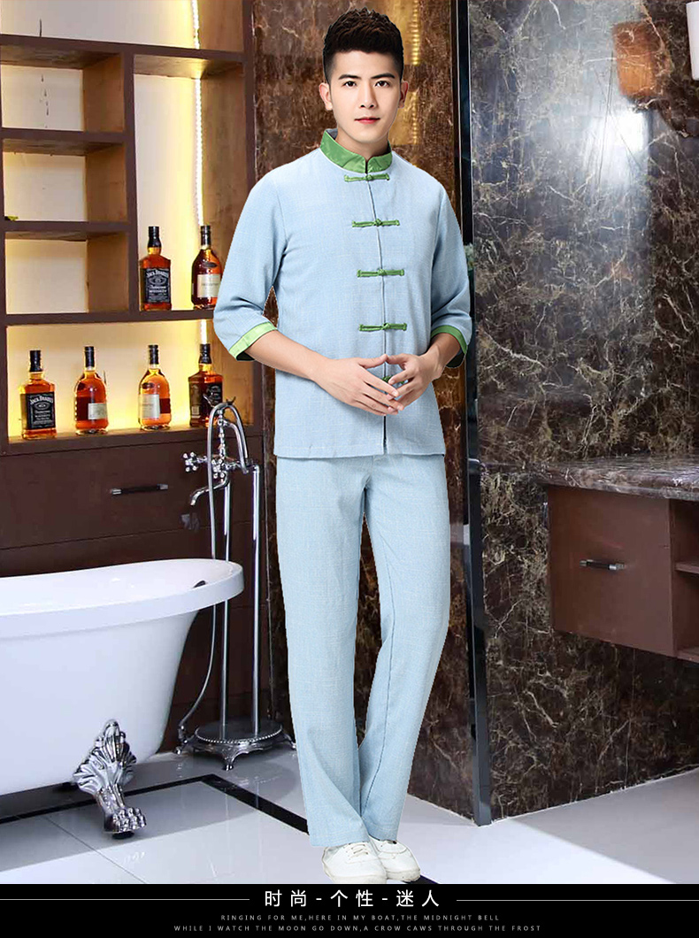 Beauty Salon Trung Quốc Câu lạc bộ sức khỏe bảo hộ lao động Thiết Cotton và Materia Medica Vật lý trị liệu Kinh tuyến Moxibustion Museum Technician Summer Day áo kiểu nữ đẹp 2021