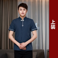 Синяя футболка, короткий рукав