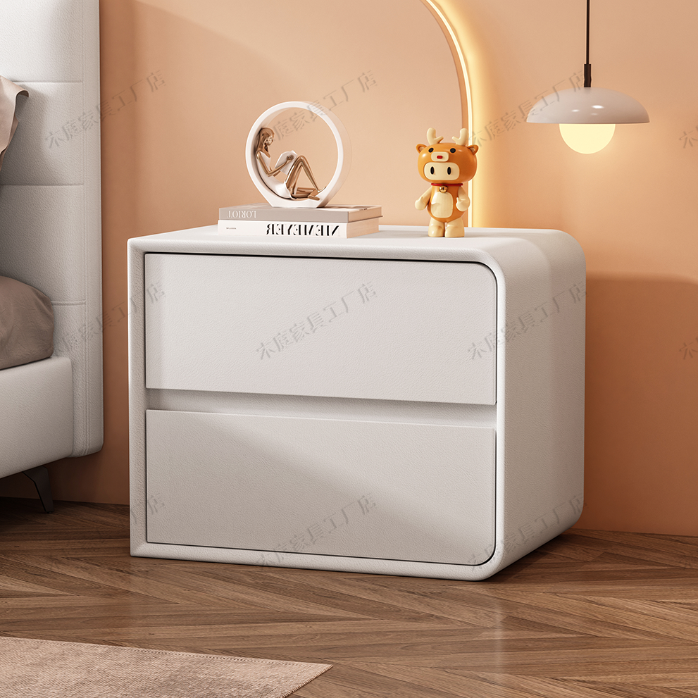 Pure solid wood free installation mini simplicity modern net red multi -function storage storage placement bedroom bedside small bedside table