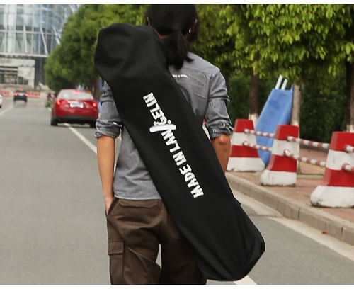 君立 Скейтборд, сумка, рюкзак с двумя изогнутыми концами на четырех колесах, лонгборд, надевается на плечо