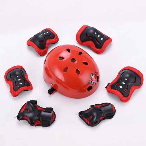 君立 Детский шлем подходит для мужчин и женщин для уличного катания, защитное снаряжение, комплект, самокат, роликовые коньки, наколенники
