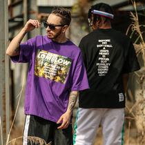 SENDMR original tidal wave street trend Half sleeves Compassionate INS Letters Printed Short Sleeve T-shirt Loose for both men and women