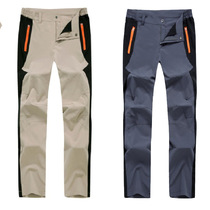 Outdoor sports bicycle elastic quick-drying pants summer thin section charging pants men and women splicing mountaineering trousers quick-drying pants