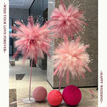 Daytime Fireworks Material Kit for Wedding Room and Engagement Banquet Decoration, Dopamine Simulation Fireworks, Bride Photo Background Setup