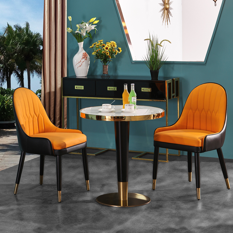 Sample House Display Centre Negotiation Table And Chairs Combined Modern Minima Balcony Casual Reception Coffee Nordic Small Round Table Chair Combination
