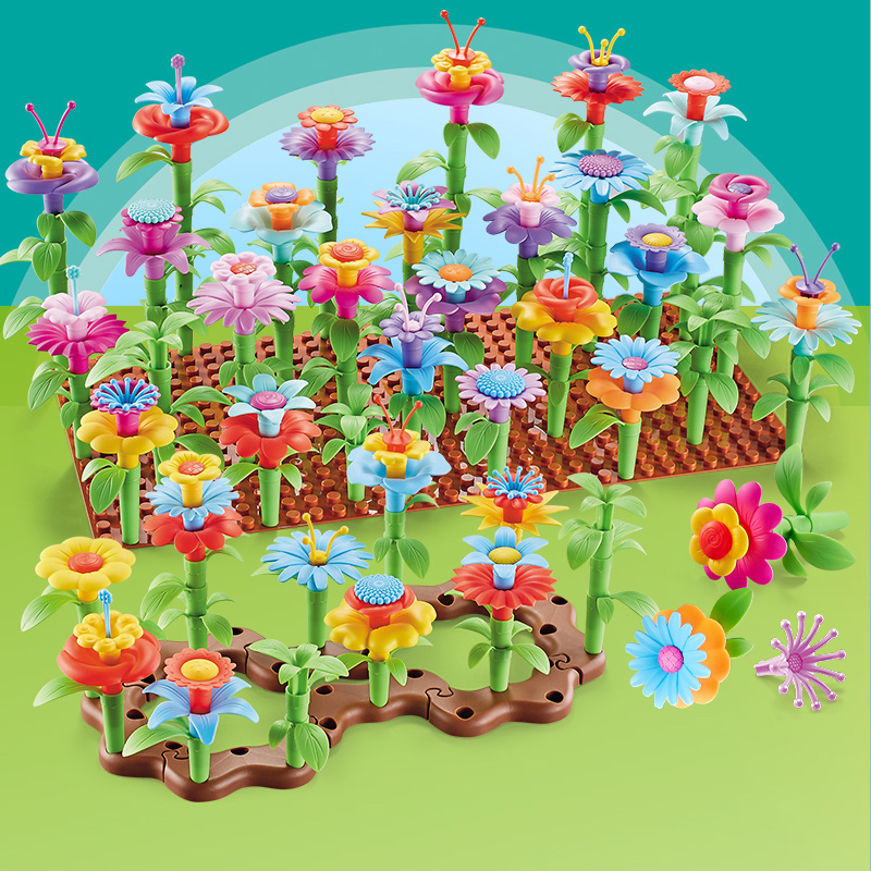 Baby Building Blocks Parquet Children Assembly Toys 5 Puzzle 1-2-3-year-old boy Zhi Li Development of Girls Series