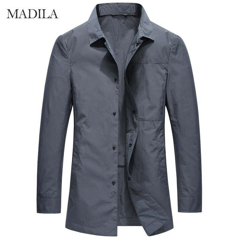 Madeira wind clothes men's business jacket 2022 spring and autumn handsome and small turnover of a single layer of thin and casual windsuit jacket man