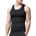 Vest nam Slim Fit Đen Tuổi trẻ Thể hình Tập luyện cơ bắp Nhanh chóng khô thoáng khí Áo mỏng ao thể thao Lót