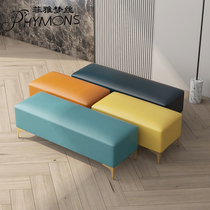 Italian shoe-changing stool light luxury household Chandon modern simple living room bench entrance rectangular sofa stool