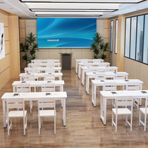 School tutoring class primary and secondary school students desks and chairs calligraphy table and chair single double training table and chair combination desk activity table