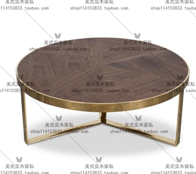 Nordic Postmodern Stainless Steel Marble Tea Table Sales office in talks ROUND TABLE HALL RECEPTION COFFEE TABLE SOFA A FEW-TAOBAO