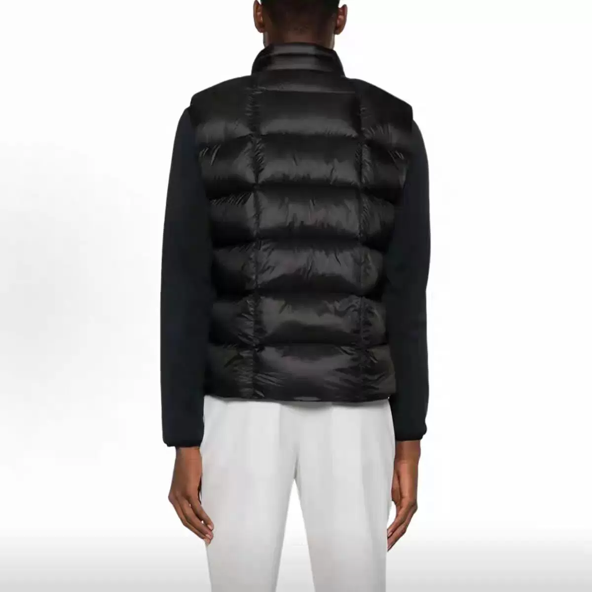 Keep warm vest with down sleevless for men and women, slim fit, feather stuffing