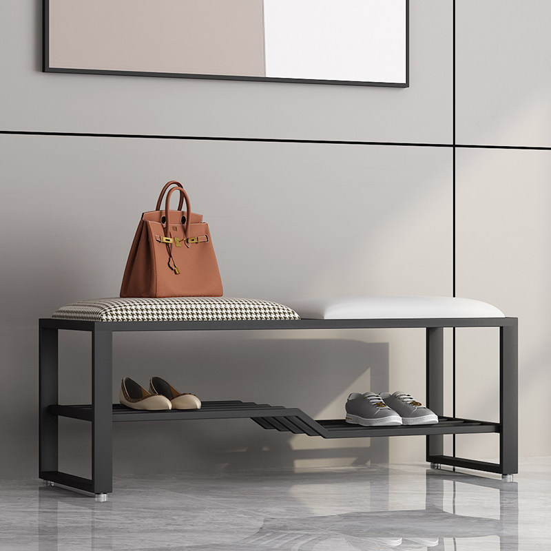 Modern minimalist shoe changing stool home light luxury shoe cabinet wear shoe stool Nordic household multi-functional bench bed end stool customization