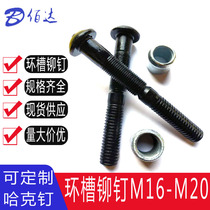 Factory direct ring groove rivets M16-M20 vibrating screen special rivets custom hack nail ring groove rivets