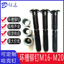 Factory direct ring groove rivet M16-M20 vibrating screen special rivet nut hack nail ring groove rivet