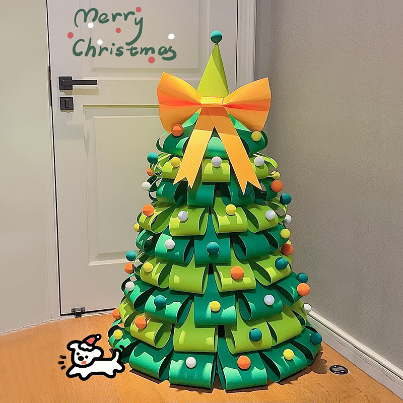 Back-To-School Season Decorations Christmas Tree DIY Craft Kit Living Room Atmosphere Setup Trendy New Cardboard Tree Back-To-School Season Decorations Christmas Tree DIY Craft Kit Living Room Atmosphere Setup Trendy New Cardboard Tree