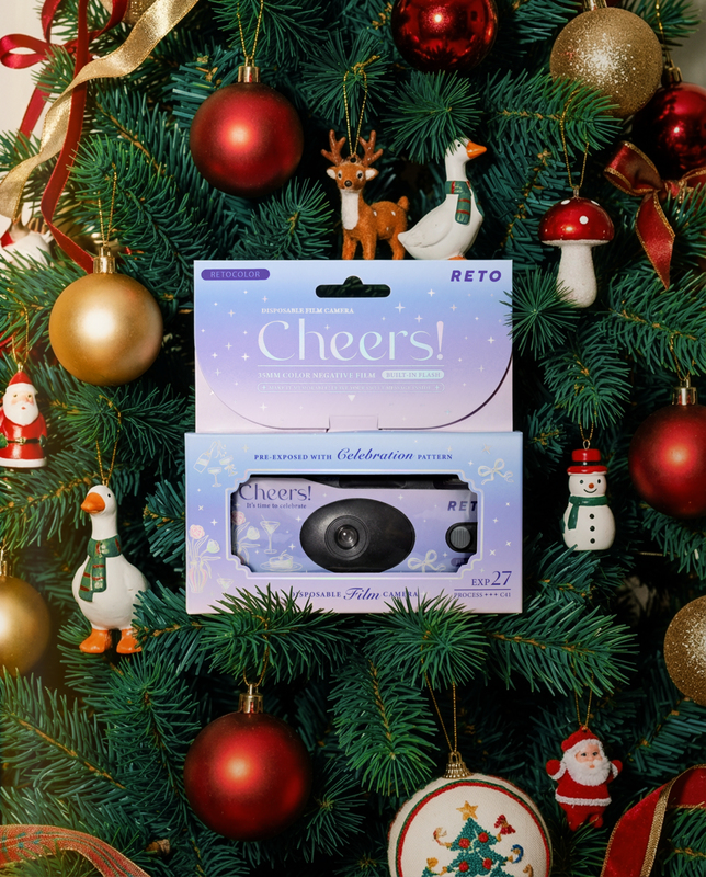 Catcha Cat Special Edition Disposable Film Camera Point-And-Shoot Camera Kodak Color Film Christmas Gift