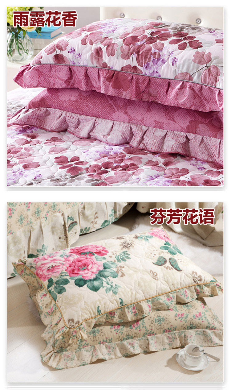 Vỏ gối bằng vải cotton dày, cặp bằng vải bông và vải bông đơn goi chu u