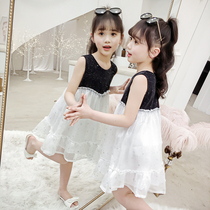 Childrens clothing summer 2021 New Girl dress Korean summer children female foreign style princess dress girl skirt tide