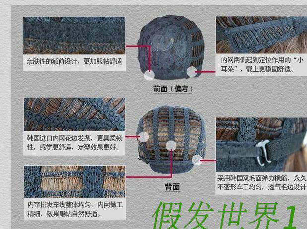 Perruque 8090 tete de poire - Ref 2610851 Image 7