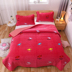 Phim hoạt hình pha lê nhung đơn giường đôi duy nhất chăn dày quilted bông ba mảnh dày đặc đường nệm chăn ga giường 1m8 x 2m Trải giường