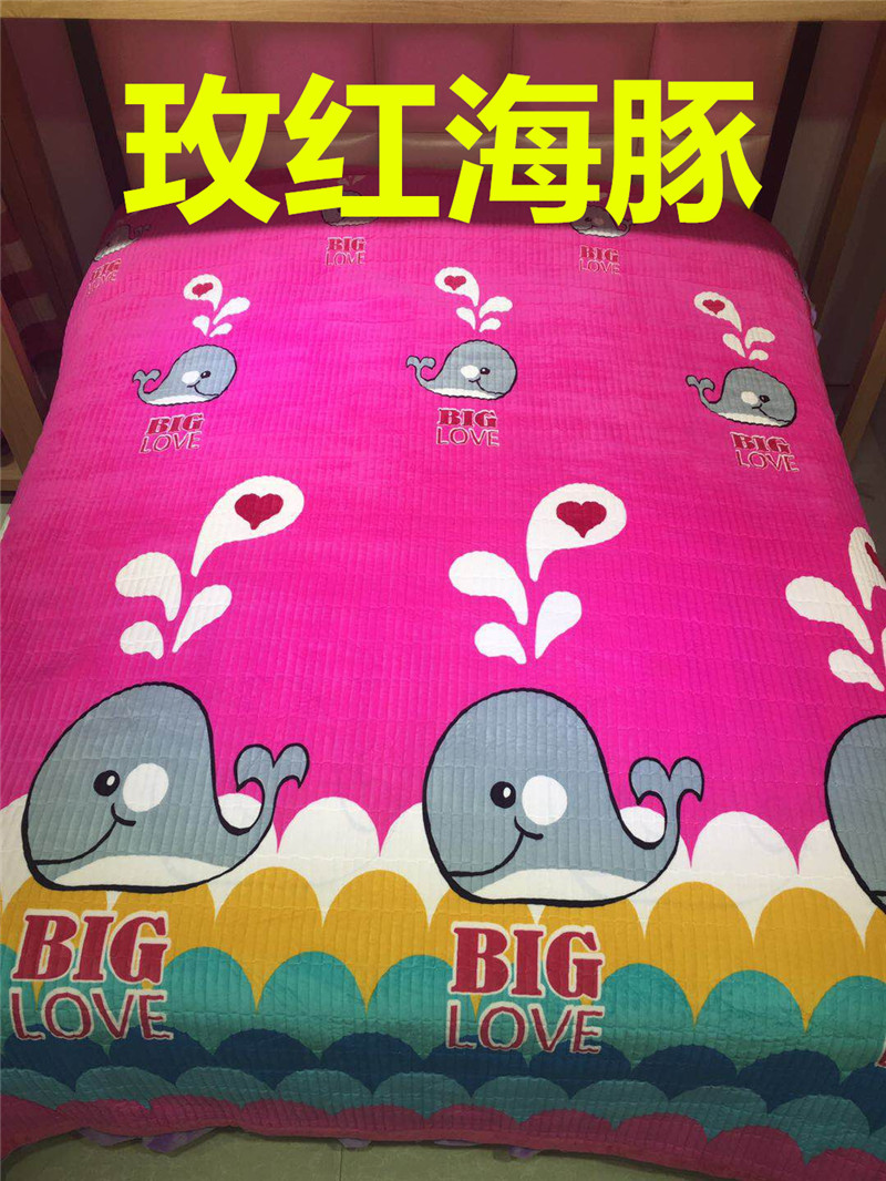 Ren pha lê nhung trải giường đơn mảnh AB phiên bản quilted quilted bởi mat mat pad rửa bông dày tấm tùy chỉnh ga phủ giường