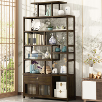Bogu frame new Chinese style Dobao Pavilion antique living room decoration shelf tea room shelf simple office Display Cabinet