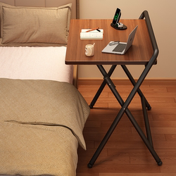 Foldable bedside table movable computer desk bedroom home desk simple student writing desk office desk