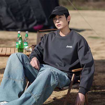 JEEP吉普圆领卫衣男士春秋新款