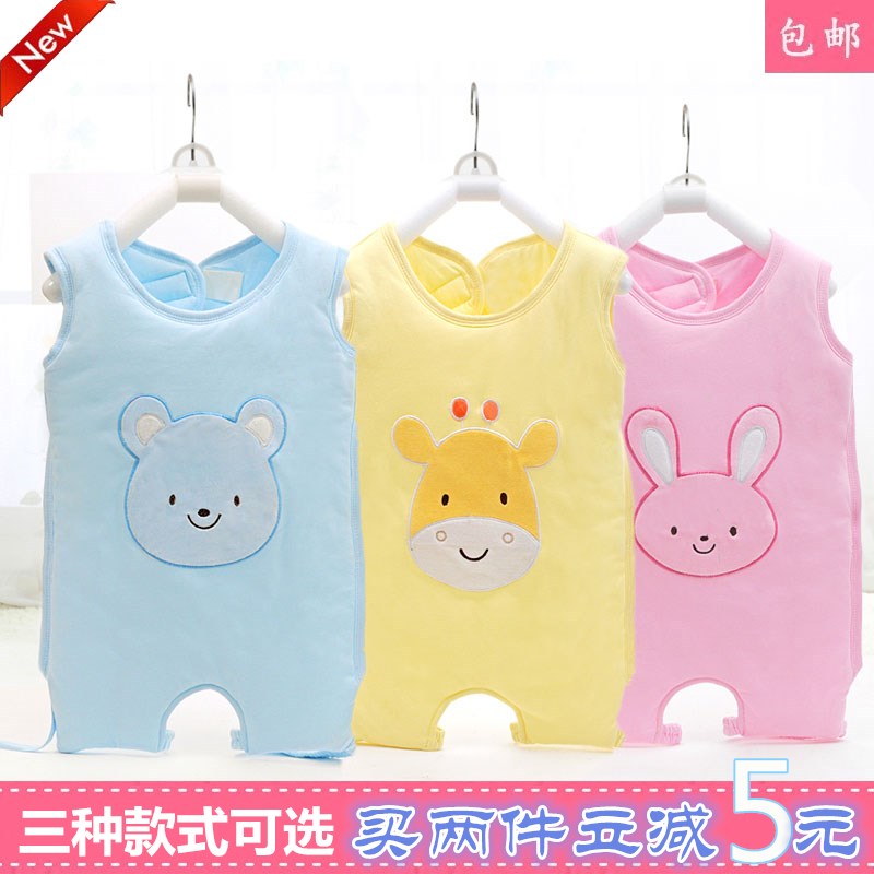 Baby backless sleeping bag autumn and winter thick cotton split legs anti-kick quilt baby child belly quilt cotton thick sleeping bag