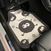 Voiture Chaussée Non glissante Anneau de soie universel Cartoon Minimaliste Anti Dirty Car Carpet Voiture décorée CuCushion Thickened