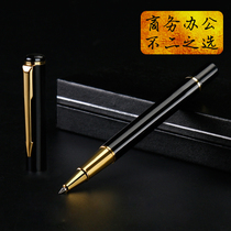 Business metal signature pen orb pen heavy hand feel engraved logo gift black new gel pen creative simple Conference pen diy special advertising gift pen can be customized LOGO