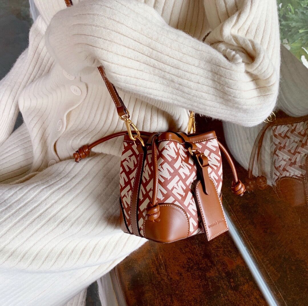 Withdrawal Cabinet Clearance Clear Cabin Pet bag Pumping Rope Bucket Bag Printed Mini Bag net Red anchor Recommended single shoulder inclined satchel bag