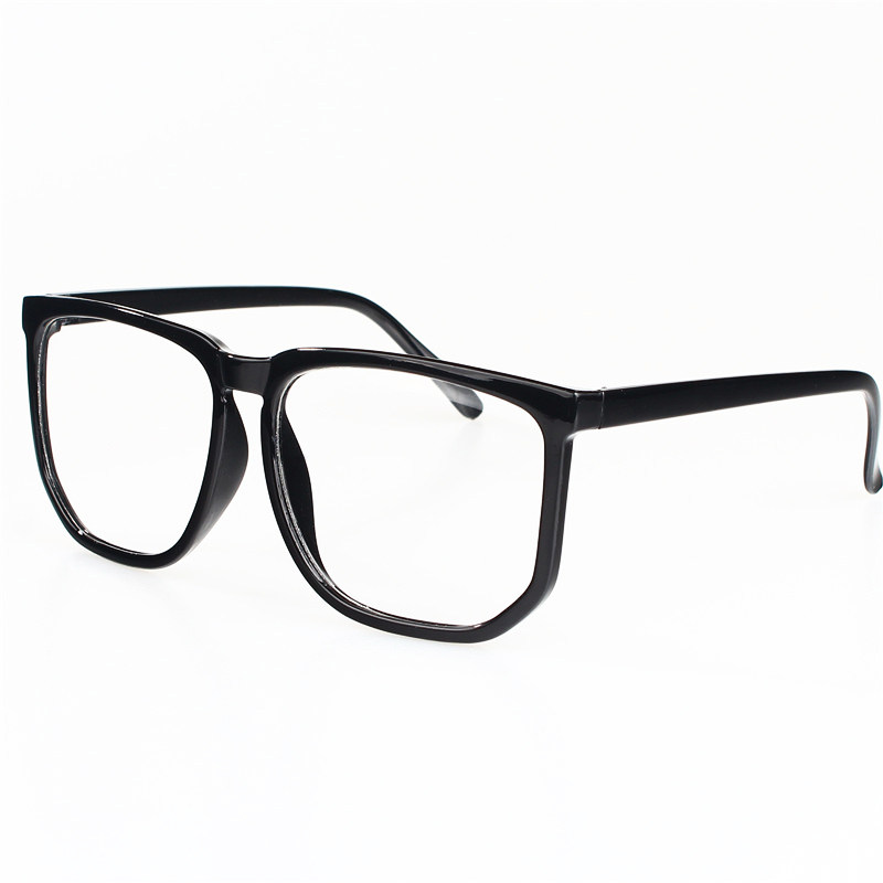 oversized black eyeglass frames