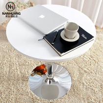 Nanhuang simple dining table small round table European solid wood bar table lifting computer table table telescopic coffee negotiation table