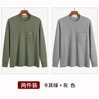 Хаки зеленый+серый (две части)