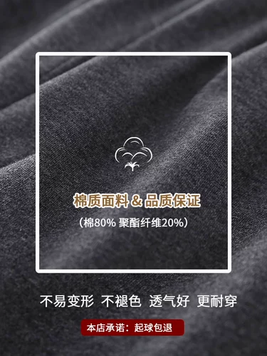 Мужские осенние штаны, свободный прямой крой, для среднего возраста