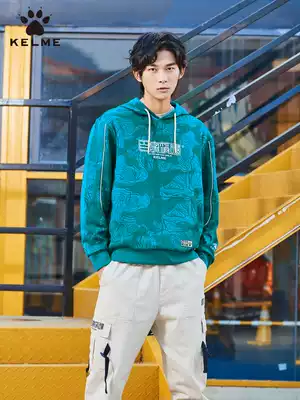 KELME Calmei Couple Sweats Men and Women Hooded Loose Spring and Autumn Trend National Style Vintage Sports Fitting